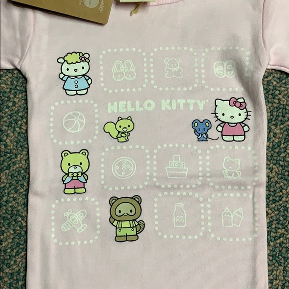 Hello Kitty Light Pink Long Sleeve Onesie - Picture 3 of 7